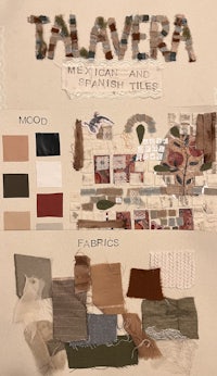 a collage of different colors and textures with the word tavera